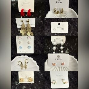 New bundle Pearl Earrings Set 12 pairs#36